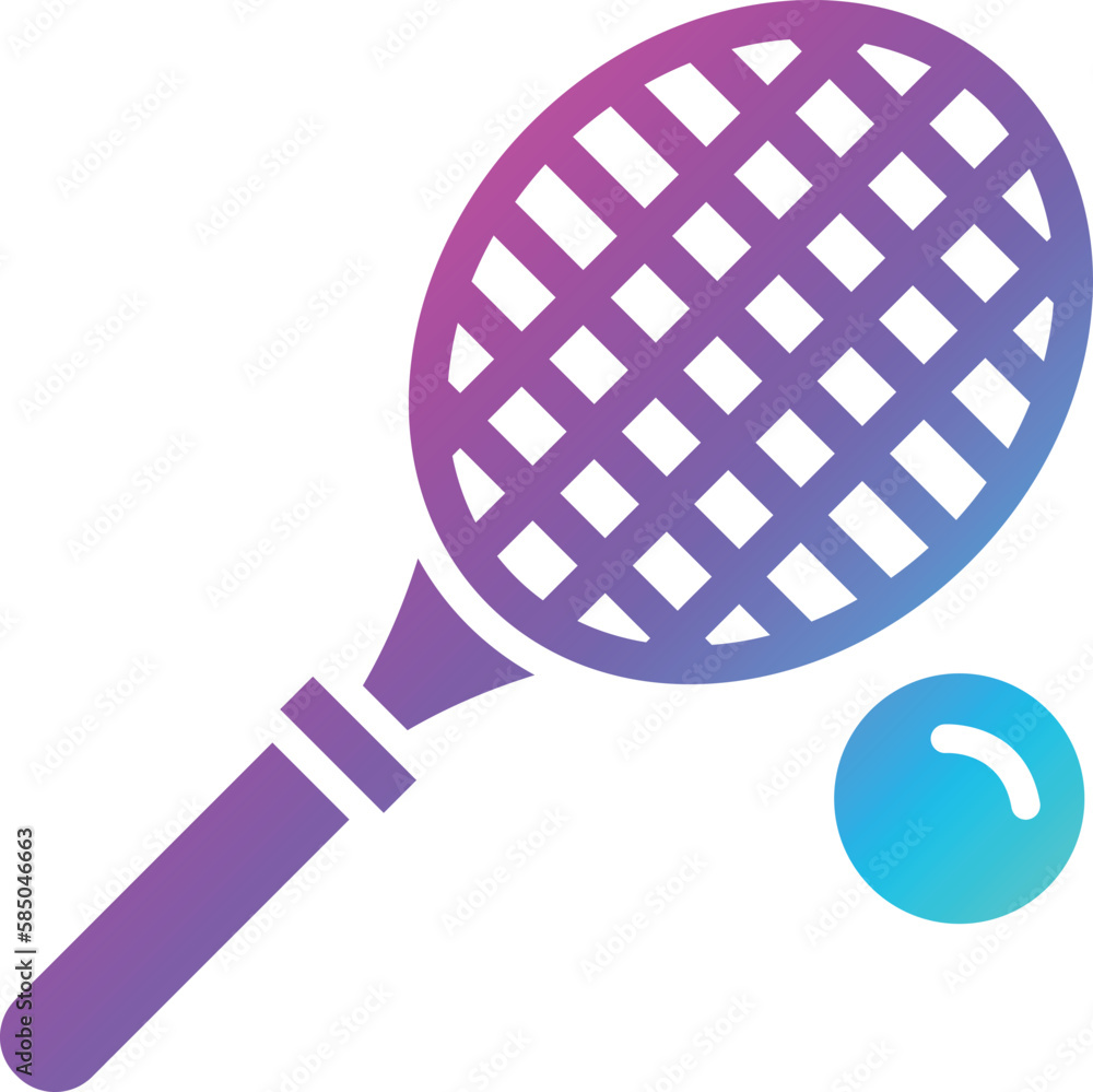 Racket Vector Icon Design Illustration Racket Vector Icon Design Illustration