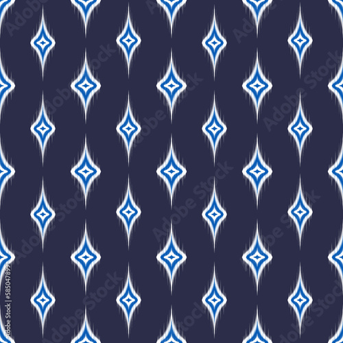 Seamless geometric ethnic pattern for embroidery style.