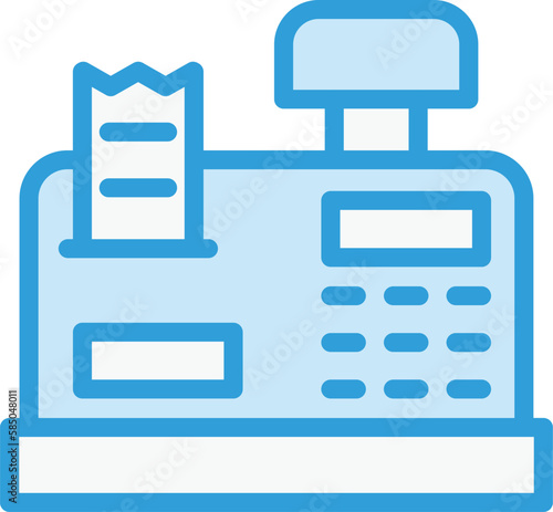 Cashier machine Vector Icon Design Illustration