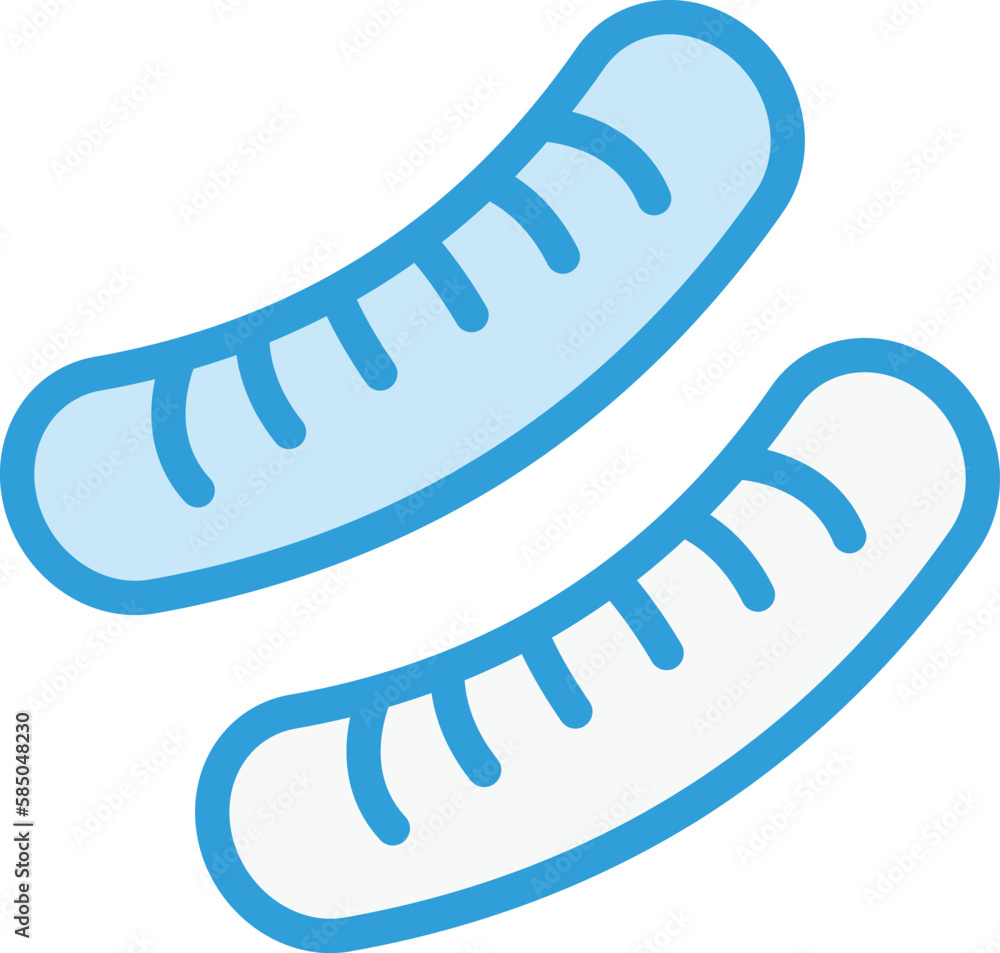 Sausage Vector Icon Design Illustration Sausage Vector Icon Design Illustration
