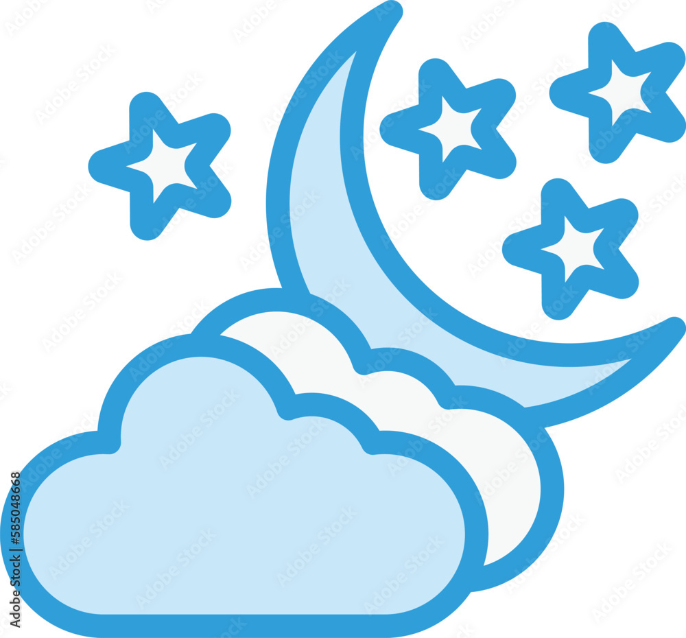 Night Vector Icon Design Illustration Night Vector Icon Design Illustration