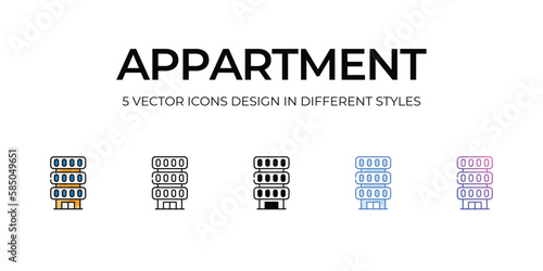 Appartment icon. Suitable for Web Page, Mobile App, UI, UX and GUI design.