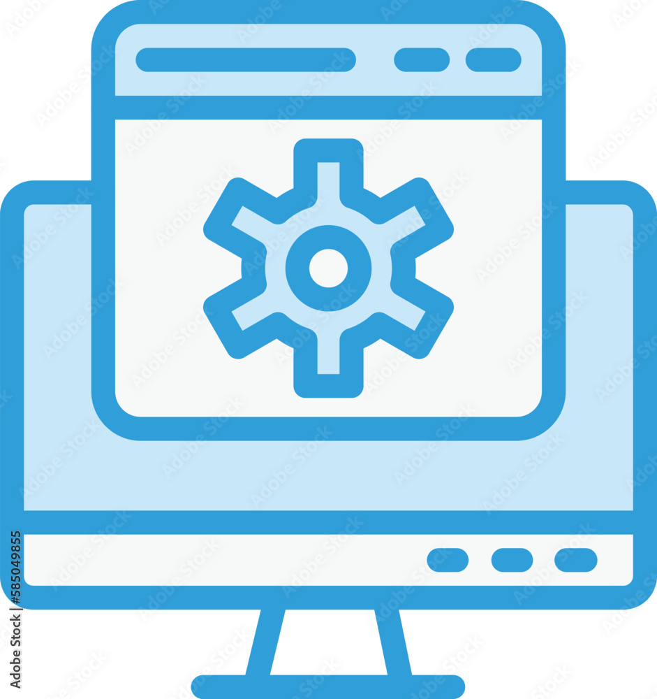 Web setting Vector Icon Design Illustration Web setting Vector Icon Design Illustration
