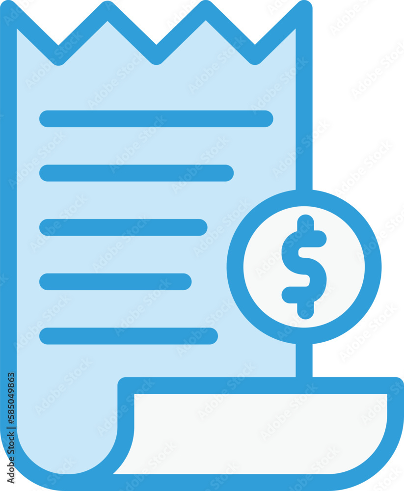 Receipt Vector Icon Design Illustration Receipt Vector Icon Design Illustration