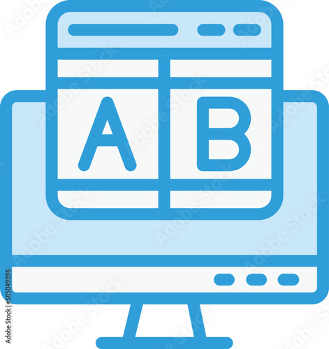 Ab testing Vector Icon Design Illustration