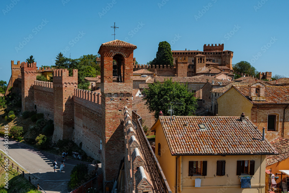 View of the old Gradara city