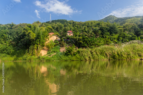 Nam Ou river near Muang Khua town, Laos