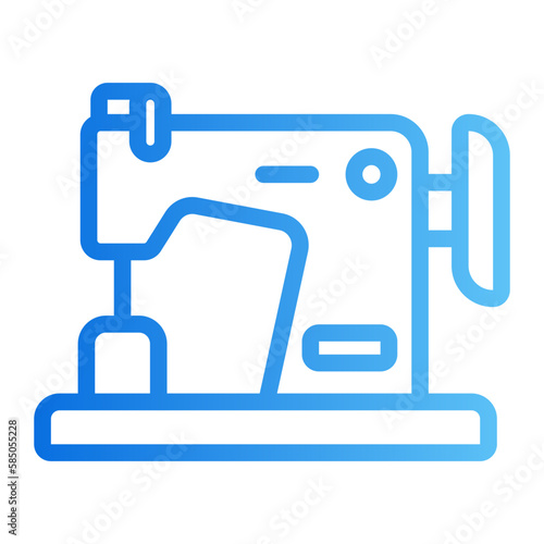 sewing machine gradient icon