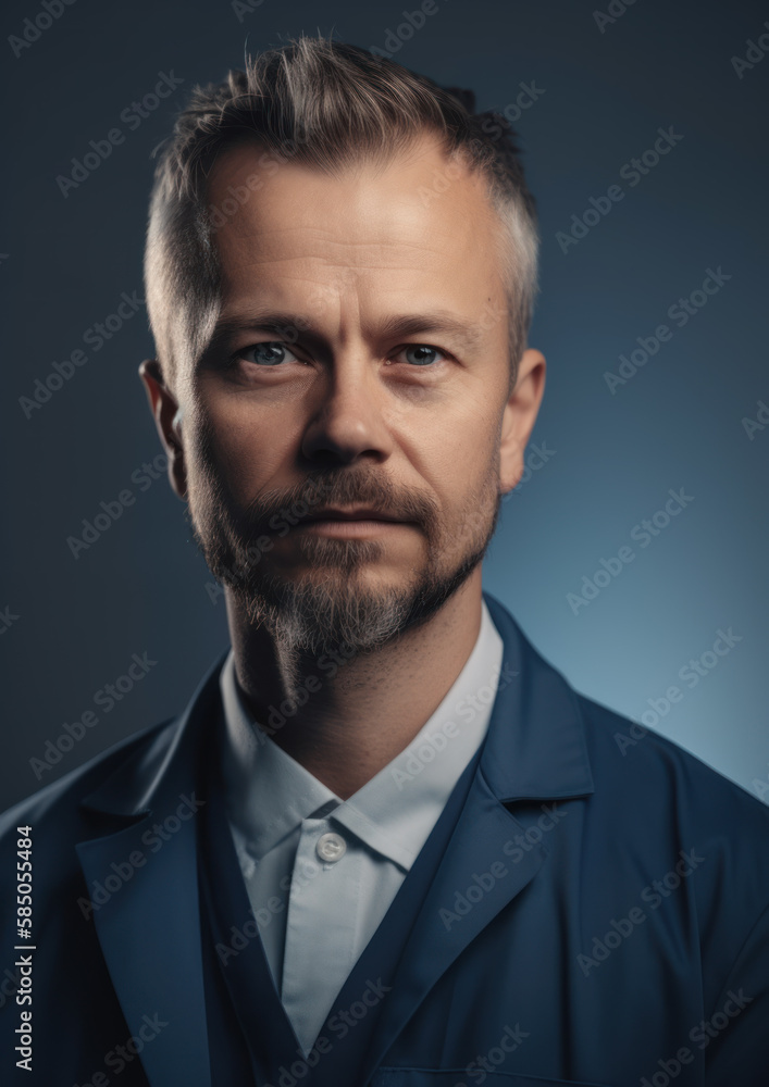 Male Health Care Worker-Nurse-Doctor Portrait-Generative AI Male Health Care Worker-Nurse-Doctor Portrait-Generative AI