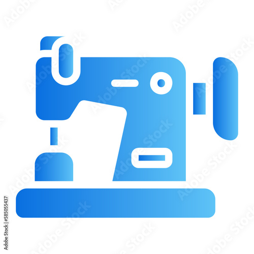 sewing machine gradient icon