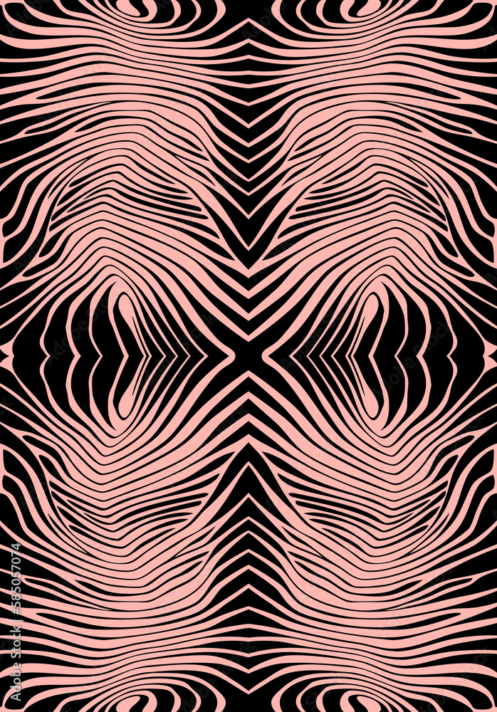 Seamless different zebra pattern, animal print.