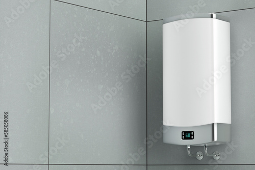 Canvas-taulu Smart storage water heater in the bathroom