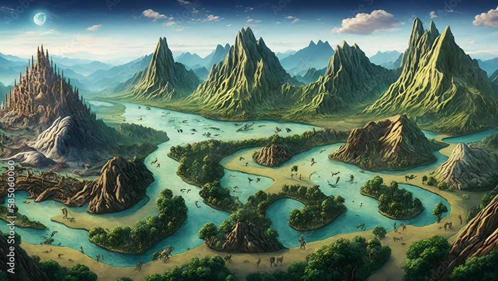 Naklejka premium landscape