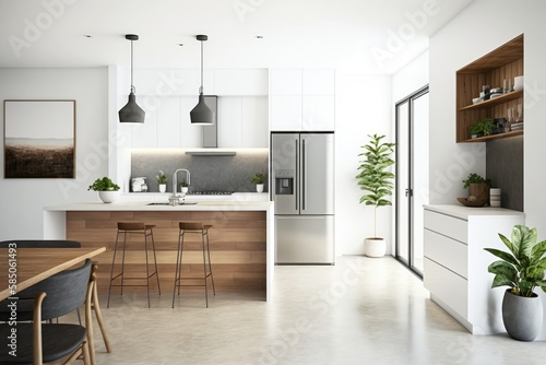 Modern kitchen interior