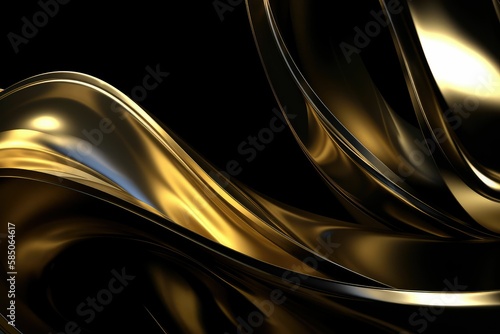 abstract golden shiny background  generative AI