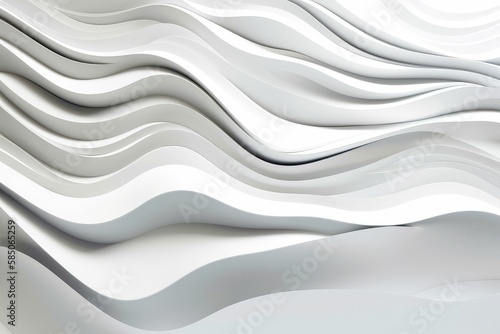 3d abstract background with waves, generative AI © legendexpert