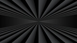 Abstract black background with 3d lines pattern, architecture minimal dark gray striped design