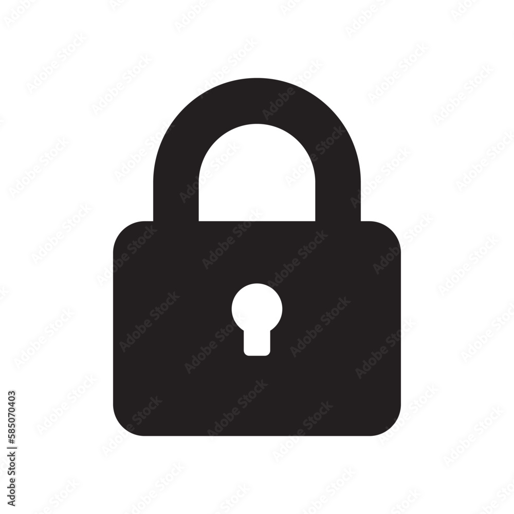 Lock icon in trendy flat style isolated on black background. Clock icon page symbol for your website design Calender icon logo, app, UI. Vector illustration calender icon, EPS10. Lock icon in trendy flat style isolated on black background. Clock icon page symbol for your website design Calender icon logo, app, UI. Vector illustration calender icon, EPS10.
