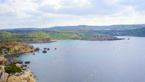 view from Il Majjistral nature and history park, Malta