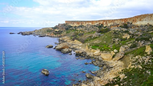 view from Il Majjistral nature and history park, Malta