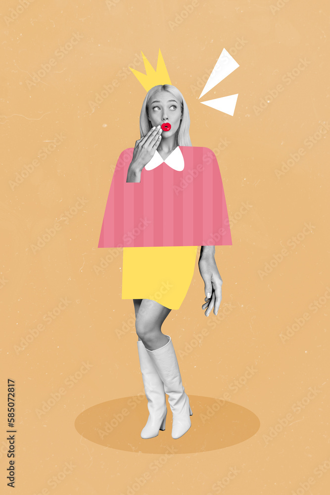 Banner picture collage of beautiful young lady wear crown tiara outfit advertise black friday boutique store ads Banner picture collage of beautiful young lady wear crown tiara outfit advertise black friday boutique store ads