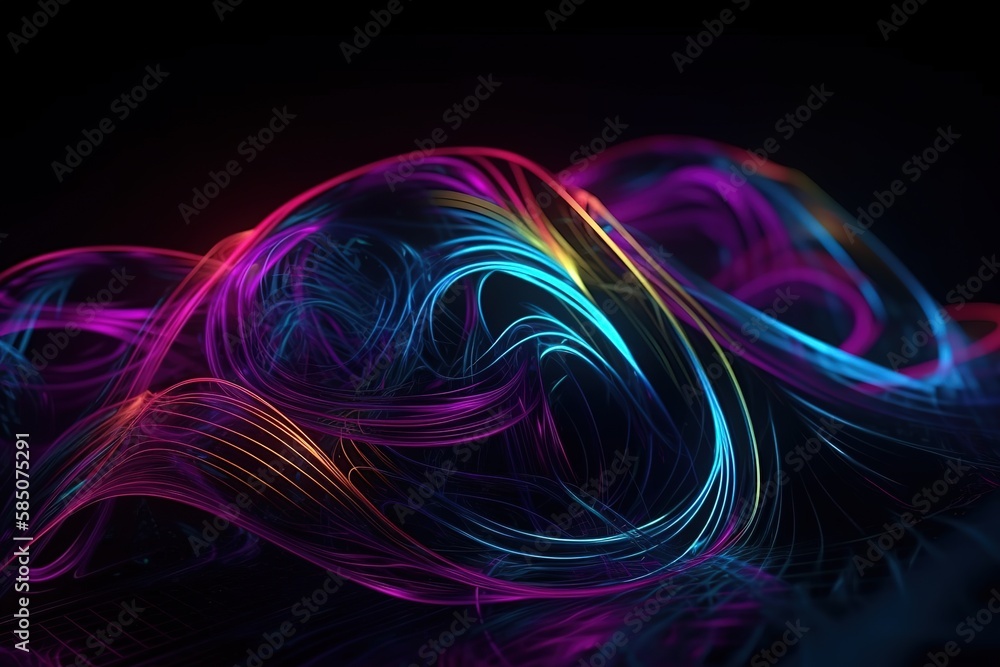 3d abstract neon background 3d abstract neon background