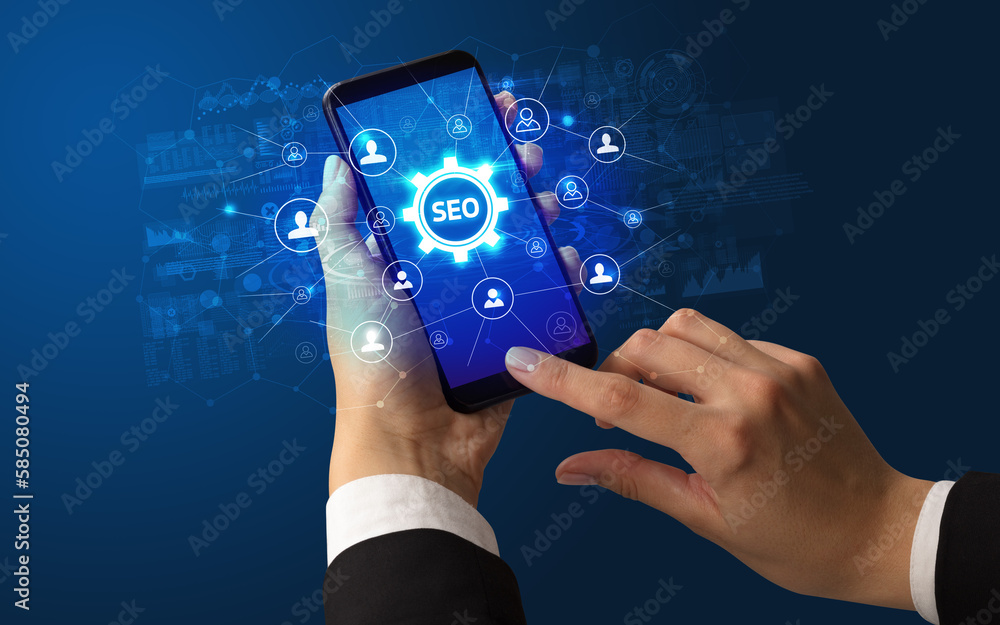 Hand using smartphone with technology concept Hand using smartphone with technology concept
