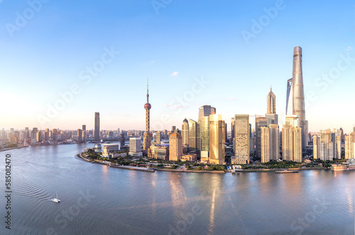 Shanghai skyline and cityscape. 