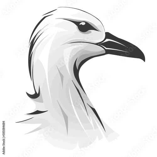Εκτύπωση καμβά albatross head vector