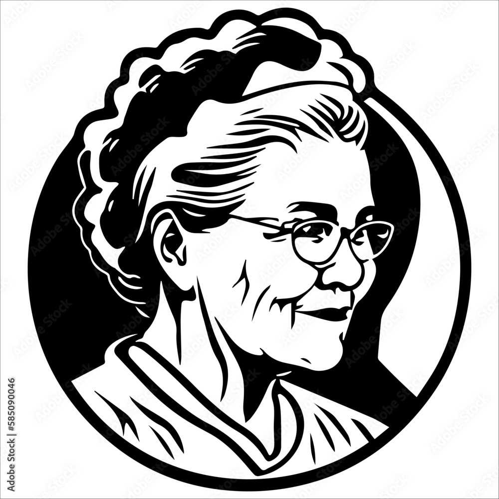 portrait of a person, woman baker or logo use portrait of a person, woman baker or logo use