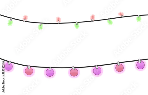 party light bulb String Twinkle Lights png graphic flower vector love tree heart illustration cute © Healthy