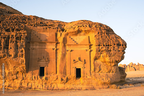 Nabataean tombs in Maidan Saleh near Al Ula in Saudi Arabia