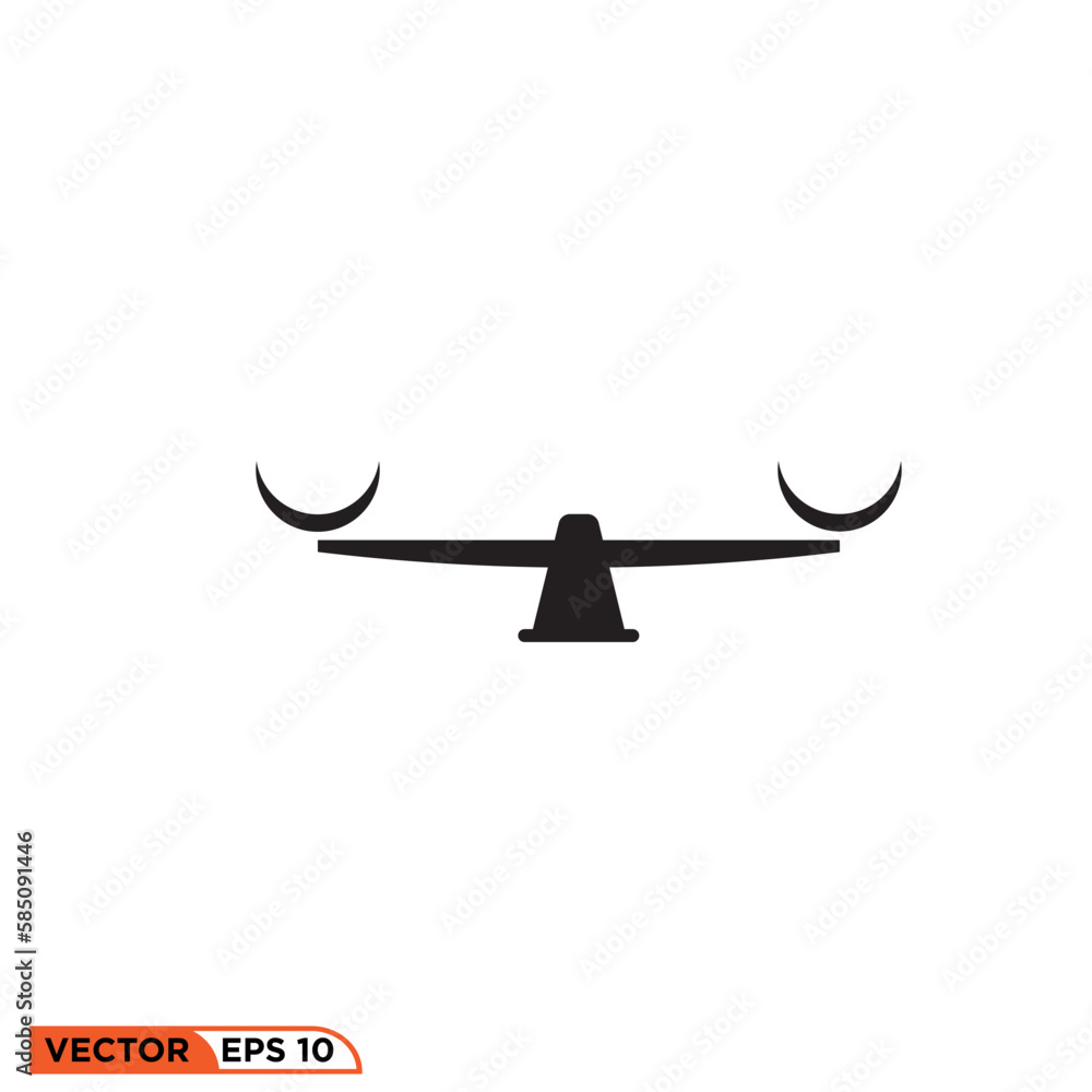 Icon vector graphic of Scales Icon vector graphic of Scales