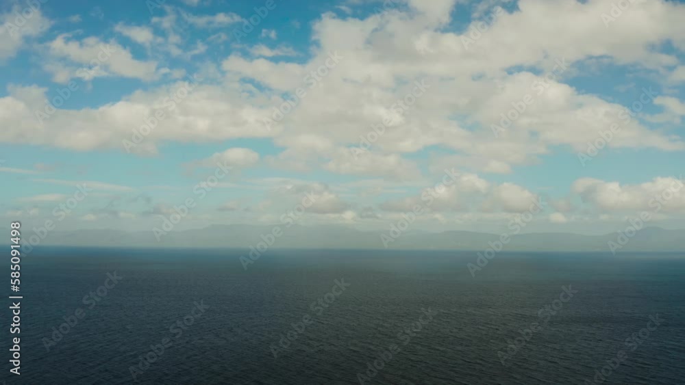 custom made wallpaper toronto digitalSeascape in cloudy weather, aerial view. Water cloud horizon background. Blue sea water with small waves against sky.