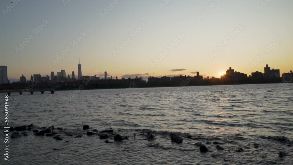 New York City at dusk New York City at dusk
