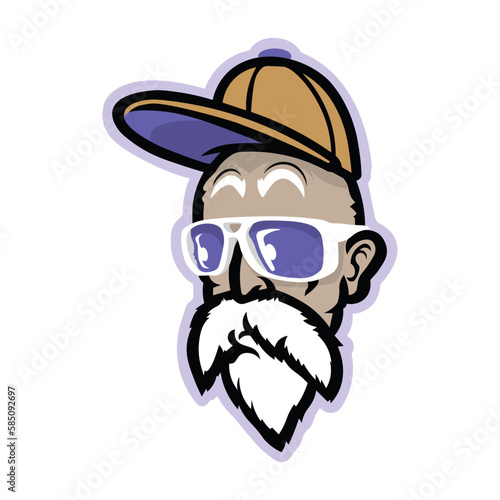 old man with long beard