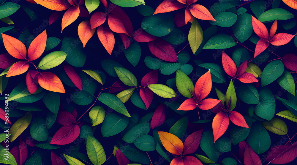 Leaves Foliage Background Botanical Flowers with copy space A Dreamy and Mystic Tropic Leaves Imagery on a Lush Background Generated by AI Leaves Foliage Background Botanical Flowers with copy space A Dreamy and Mystic Tropic Leaves Imagery on a Lush Background Generated by AI