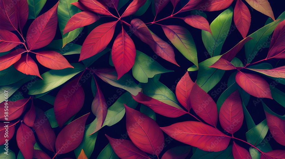 Leaves Foliage Background Botanical Flowers with copy space A Dreamy and Mystic Tropic Leaves Imagery on a Lush Background Generated by AI Leaves Foliage Background Botanical Flowers with copy space A Dreamy and Mystic Tropic Leaves Imagery on a Lush Background Generated by AI