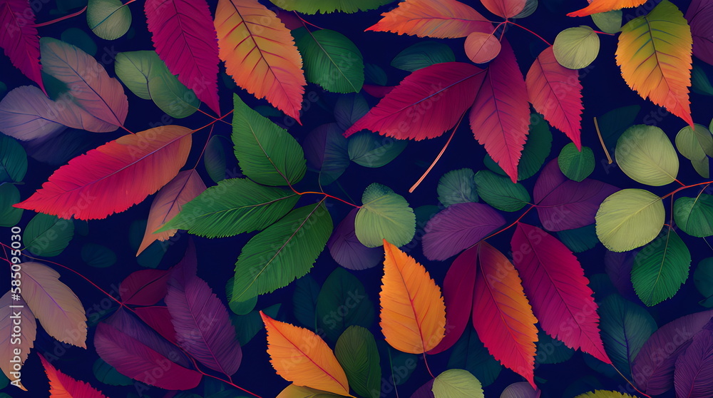 Leaf Foliage Background Botanical floral with copy space An Ornate Vector Wallpaper Featuring Vibrant Autumn Leaves Made Possible by Generative AI Leaf Foliage Background Botanical floral with copy space An Ornate Vector Wallpaper Featuring Vibrant Autumn Leaves Made Possible by Generative AI