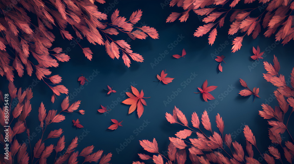 Foliage Leaves Background Botanical Flowers with copy space An Artistic Creation of Exotic Leaves in Warm Summery Colors Through Generative AI Foliage Leaves Background Botanical Flowers with copy space An Artistic Creation of Exotic Leaves in Warm Summery Colors Through Generative AI