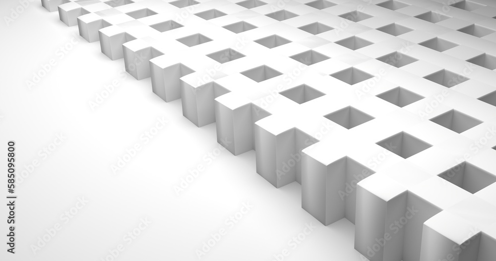 abstraction of geometric shapes, light background, straight lines, black and white, 3d rendering abstraction of geometric shapes, light background, straight lines, black and white, 3d rendering