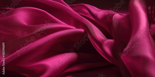 Deep pink silky material texture