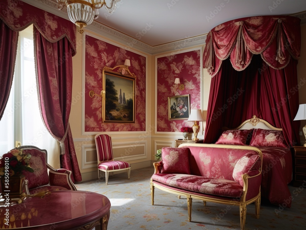 victorian french inspired room bedroom, idea inspirational interior ...