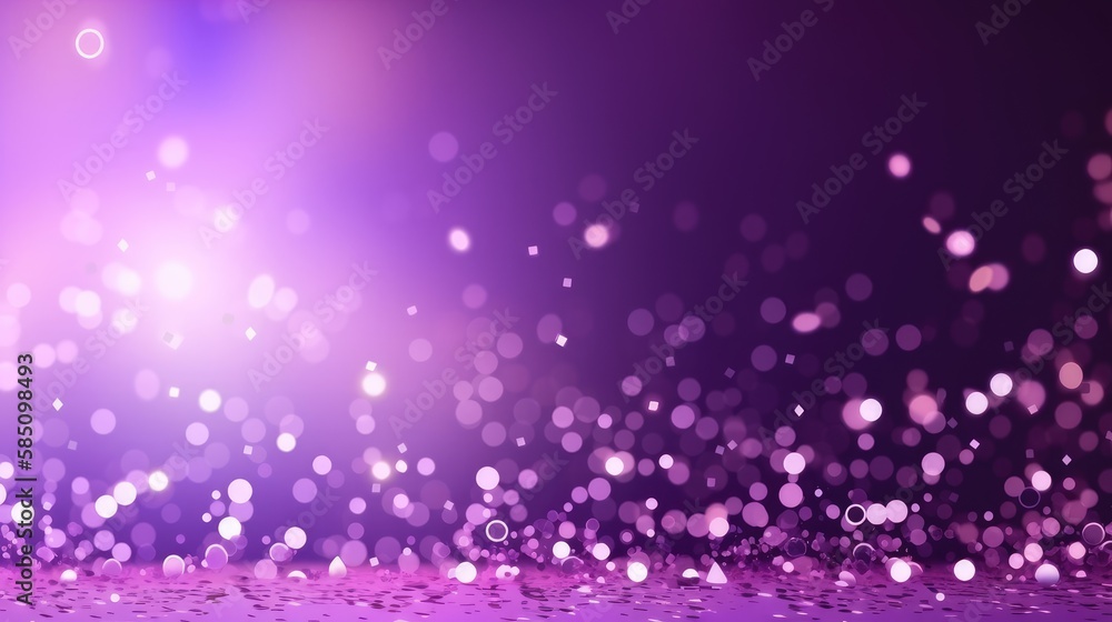 An elegant purple bokeh background for glamourous events and awards. Generative AI An elegant purple bokeh background for glamourous events and awards. Generative AI