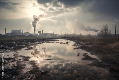 Impact of Industrial Pollution and Chemicals in the Factory on the Environment