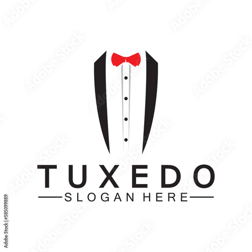 Tuxedo Logo template vector icon illustration design