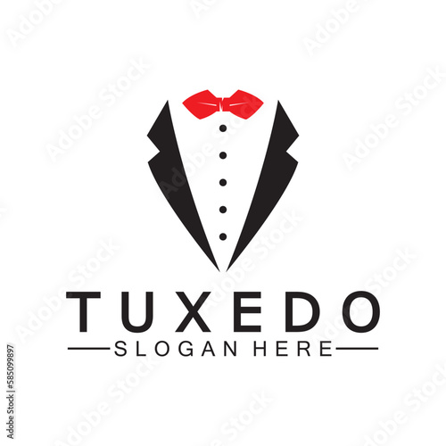 Tuxedo Logo template vector icon illustration design