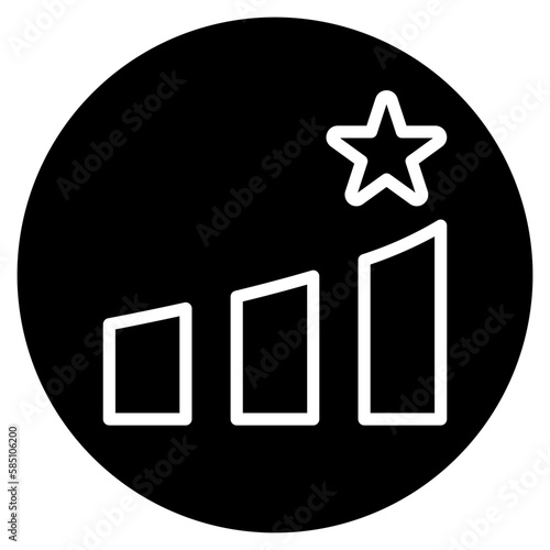 steps glyph icon