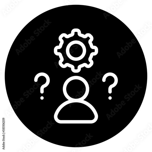 difficulties glyph icon