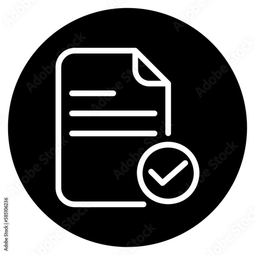 approve glyph icon